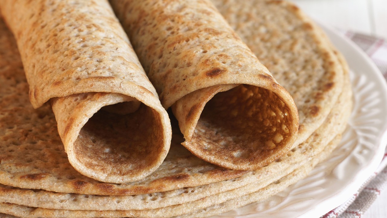 Panqueca de farelo de aveia