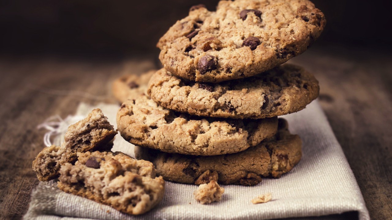 Cookie de chocolate e coco