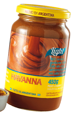 O irresistível doce de leite <em>Havanna</em> agora tem uma versão mais leve. À base de leite desnatado, contém 92% menos gorduras que a versão tradicional e com 57 calorias em uma colher de sopa (R$26 o pote com 450g). O irresistível doce de leite <em>Havanna</em> agora tem uma versão mais leve. À base de leite desnatado, contém 92% menos gorduras que a versão tradicional e com 57 calorias em uma colher de sopa (R$26 o pote com 450g).