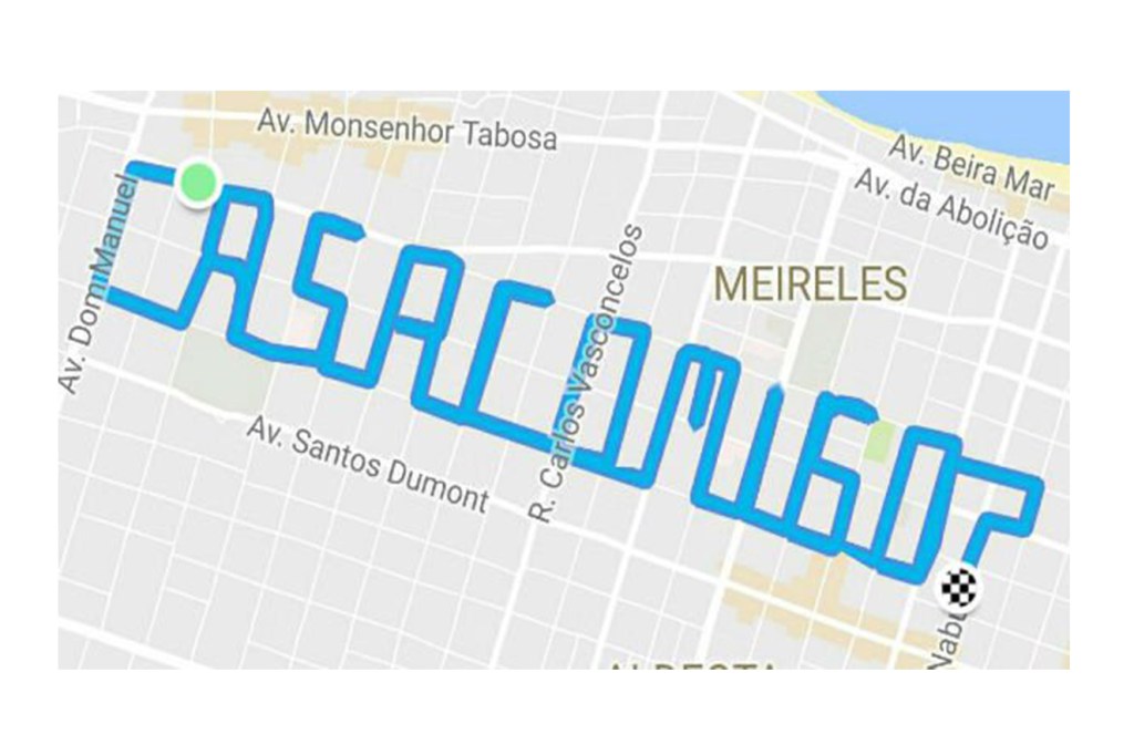 Corredor usa app fitness para pedir namorada em casamento