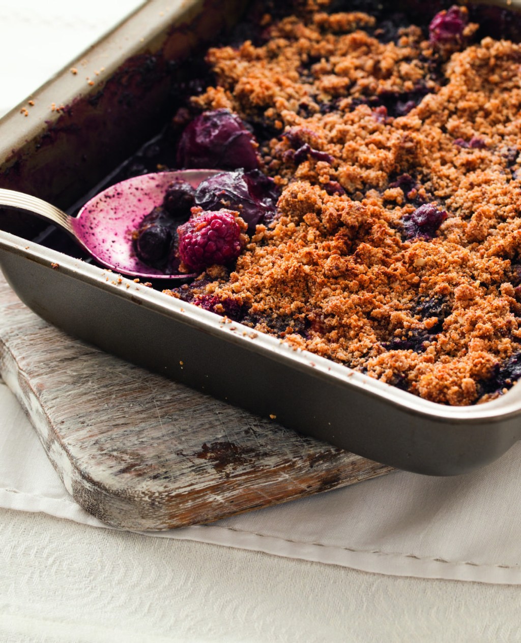 crumble-frutas-vermelhas Receita de crumble de frutas vermelhas