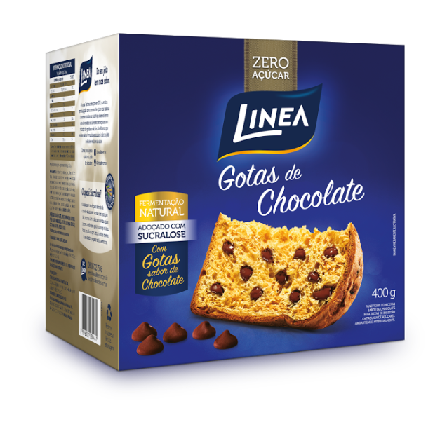 Chocotone gotas de chocolate, Linea, 400g, R$ 24,99