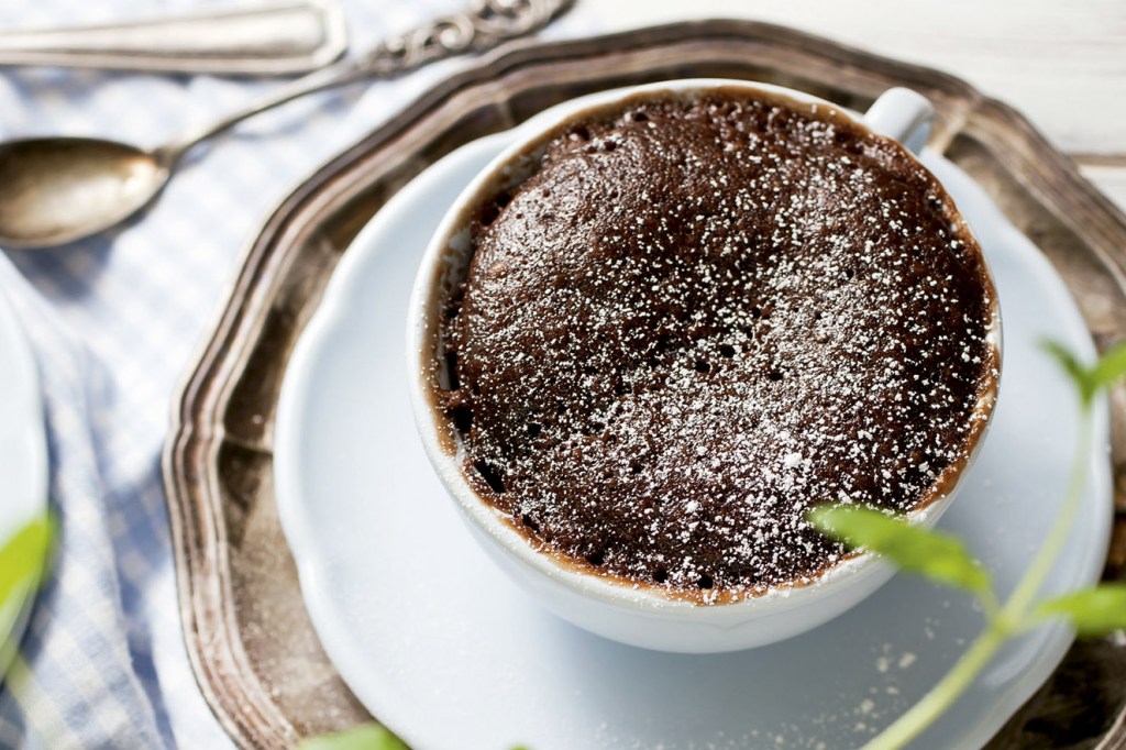 Bolinho de caneca proteico para matar a vontade de doce