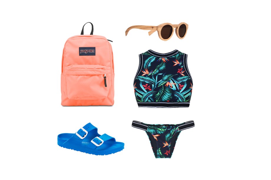 <div>O <span>biquíni regata</span> é queridinho e proporciona maior segurança. Combine-o com uma sandália trendy: a birken (famosa nos anos 90) volta em versões que podem molhar e em cores lindas! Os óculos de madeira são modernos e leves para usar o dia inteiro. E a mochila de praia não precisa ficar sem graça - aposte em cores flúor.</div>
<div></div>
<div>Biquíni, Cia Marítima, R$ 396; mochila, JanSport, R$ 149; chinelo, Birkenstock, R$ 209; óculos, Cavalera, R$ 699*</div>
<div></div>
<div><em>*Preços pesquisados em dezembro de 2016</em></div> <div>O <span>biquíni regata</span> é queridinho e proporciona maior segurança. Combine-o com uma sandália trendy: a birken (famosa nos anos 90) volta em versões que podem molhar e em cores lindas! Os óculos de madeira são modernos e leves para usar o dia inteiro. E a mochila de praia não precisa ficar sem graça - aposte em cores flúor.</div>
<div></div>
<div>Biquíni, Cia Marítima, R$ 396; mochila, JanSport, R$ 149; chinelo, Birkenstock, R$ 209; óculos, Cavalera, R$ 699*</div>
<div></div>
<div><em>*Preços pesquisados em dezembro de 2016</em></div>