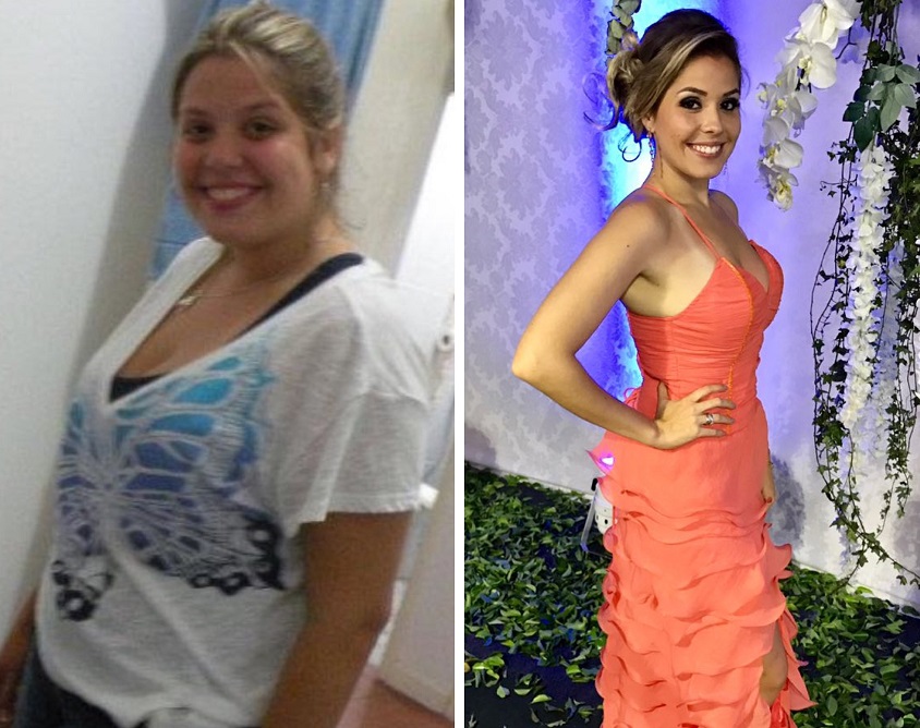 Estudante elimina 23 quilos e arrasa no vestido de formatura