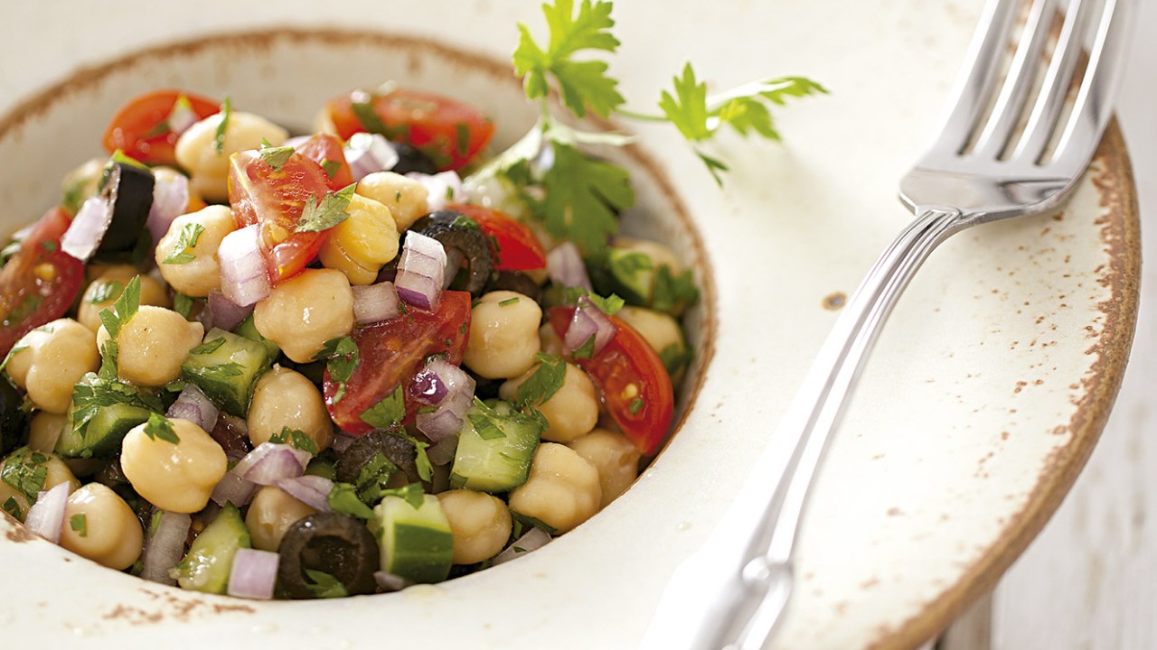 Salada de grão-de-bico