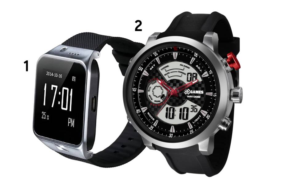 1. Relógio Smartwatch s29, Netshoes, R$ 199,99 <a href="https://www.netshoes.com.br">https://www.netshoes.com.br</a>; 2. Relógio XMSPA014-P2PX, XGames, R$299,90 <a href="https://www.orientnet.com.br/xgames" target="_blank" rel="noopener">www.orientnet.com.br/xgames</a>