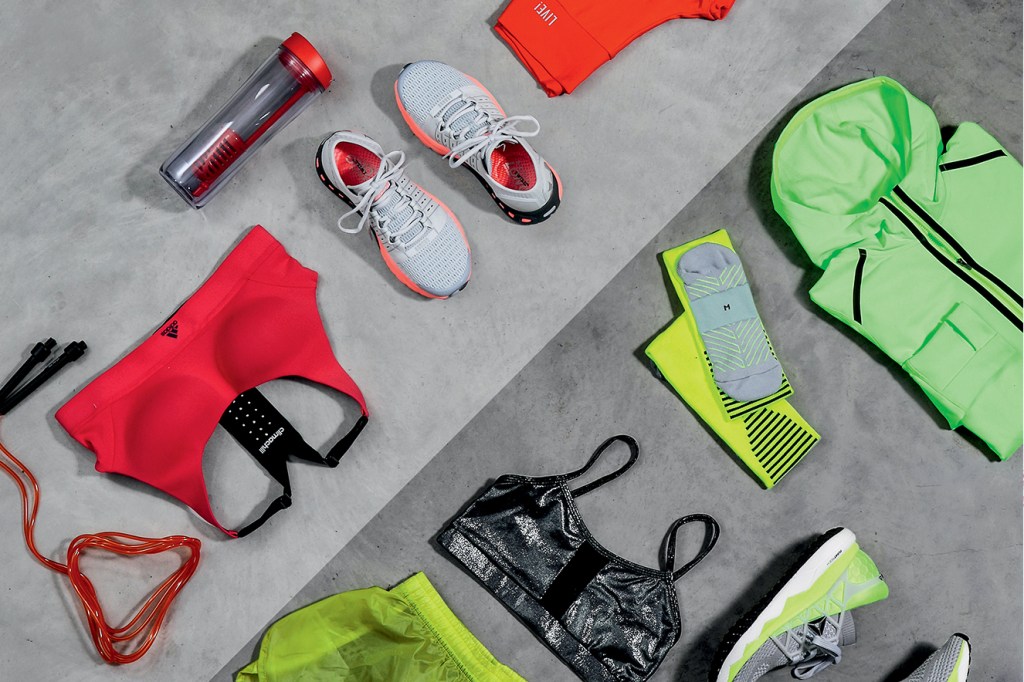 11 peças e acessórios fitness com pegada neon para malhar