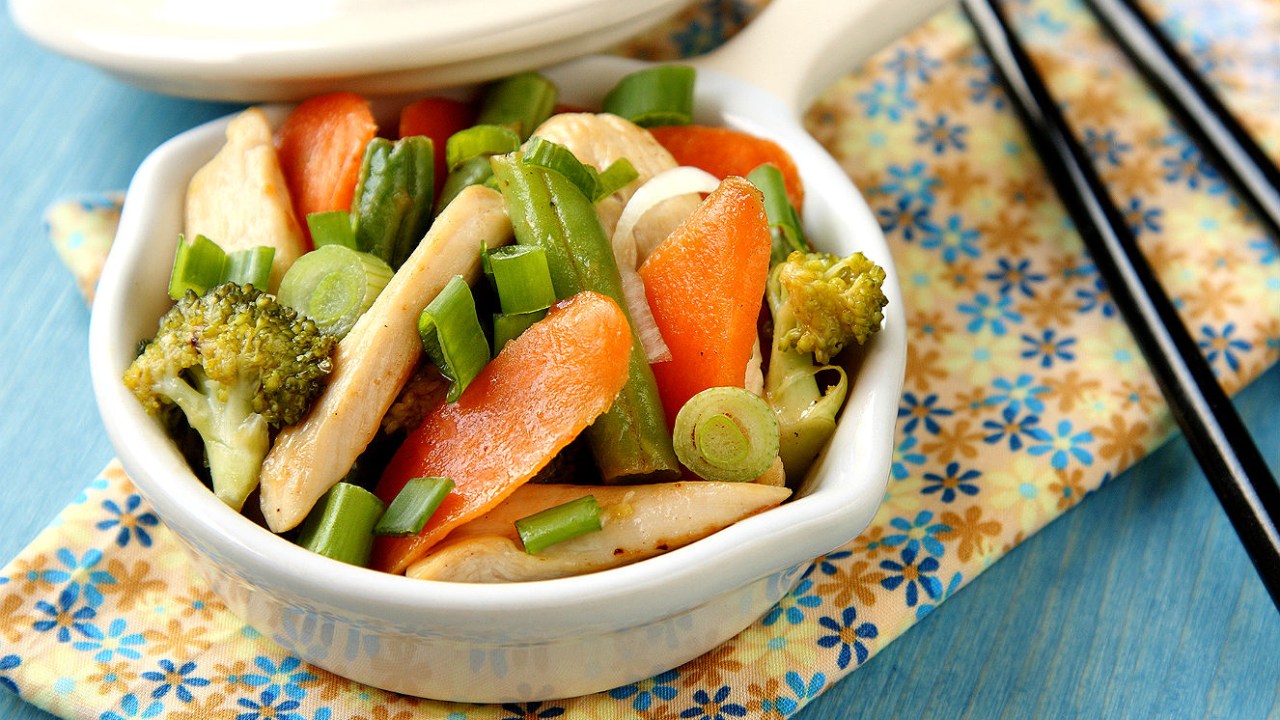 Frango com legumes
