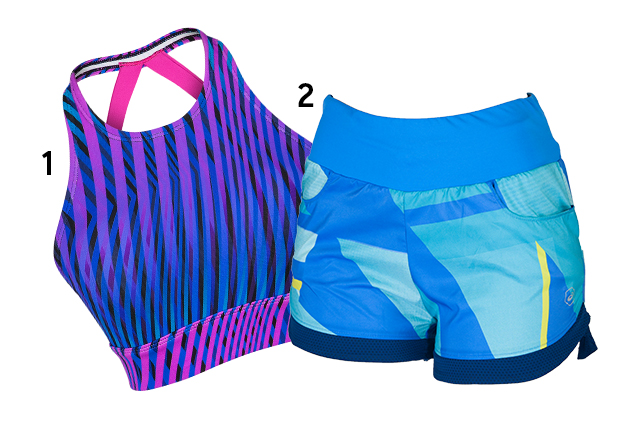 1. Top, <a href="https://www.mizuno.com.br/" target="_blank" rel="noopener">Mizuno</a>, R$ 130; 2. Short, <a href="https://www.asics.com.br" target="_blank" rel="noopener">ASICS</a>, R$ 140 (preços pesquisados em outubro de 2017). 1. Top, <a href="https://www.mizuno.com.br/" target="_blank" rel="noopener">Mizuno</a>, R$ 130; 2. Short, <a href="https://www.asics.com.br" target="_blank" rel="noopener">ASICS</a>, R$ 140 (preços pesquisados em outubro de 2017).