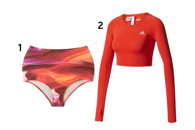 1. Hot Pants, Lygia & Nanny na <a href="https://www.farfetch.com/br" target="_blank" rel="noopener">Farfetch</a>, R$ 141; 2. Top, <a href="https://www.adidas.com.br/" target="_blank" rel="noopener">Adidas</a>, R$ 110 (preços pesquisados em outubro de 2017). 1. Hot Pants, Lygia & Nanny na <a href="https://www.farfetch.com/br" target="_blank" rel="noopener">Farfetch</a>, R$ 141; 2. Top, <a href="https://www.adidas.com.br/" target="_blank" rel="noopener">Adidas</a>, R$ 110 (preços pesquisados em outubro de 2017).