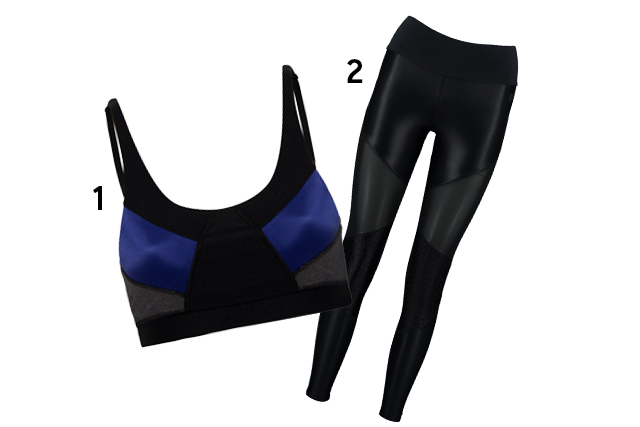 1. Top, <a href="https://www.wefitstore.com.br/" target="_blank" rel="noopener">We Fit by BOA FORMA</a>, R$ 220; 2. Legging, <a href="https://www.brofitwear.com.br" target="_blank" rel="noopener">Bro Fitwear</a>, R$ 164 (preços pesquisados em outubro de 2017). 1. Top, <a href="https://www.wefitstore.com.br/" target="_blank" rel="noopener">We Fit by BOA FORMA</a>, R$ 220; 2. Legging, <a href="https://www.brofitwear.com.br" target="_blank" rel="noopener">Bro Fitwear</a>, R$ 164 (preços pesquisados em outubro de 2017).