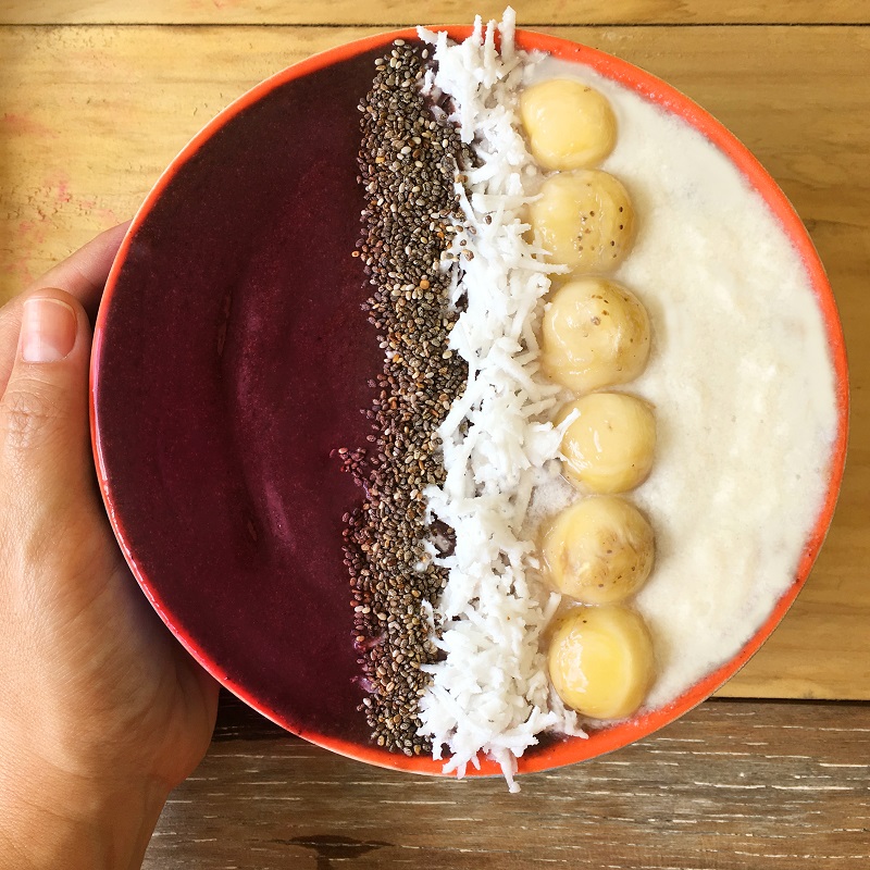 Bowl de açaí com cupuaçu para ter mais energia no Carnaval