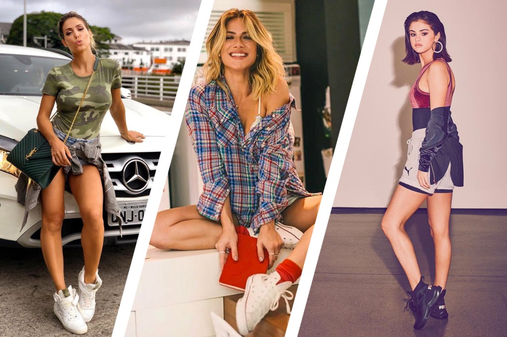 Tênis de cano alto: inspire-se em famosas que apostam na tendência