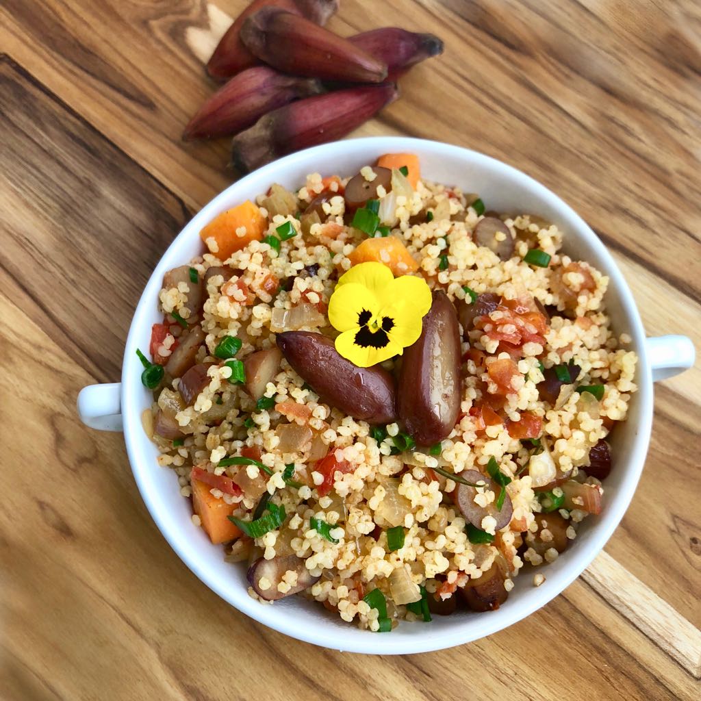 Carreteiro de painço com pinhão é versão funcional do prato típico