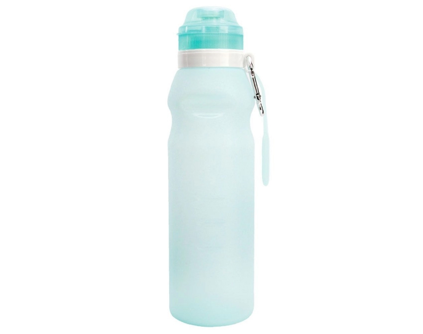 Garrafa-Squeeze-Dobrável Garrafa de plástico azul