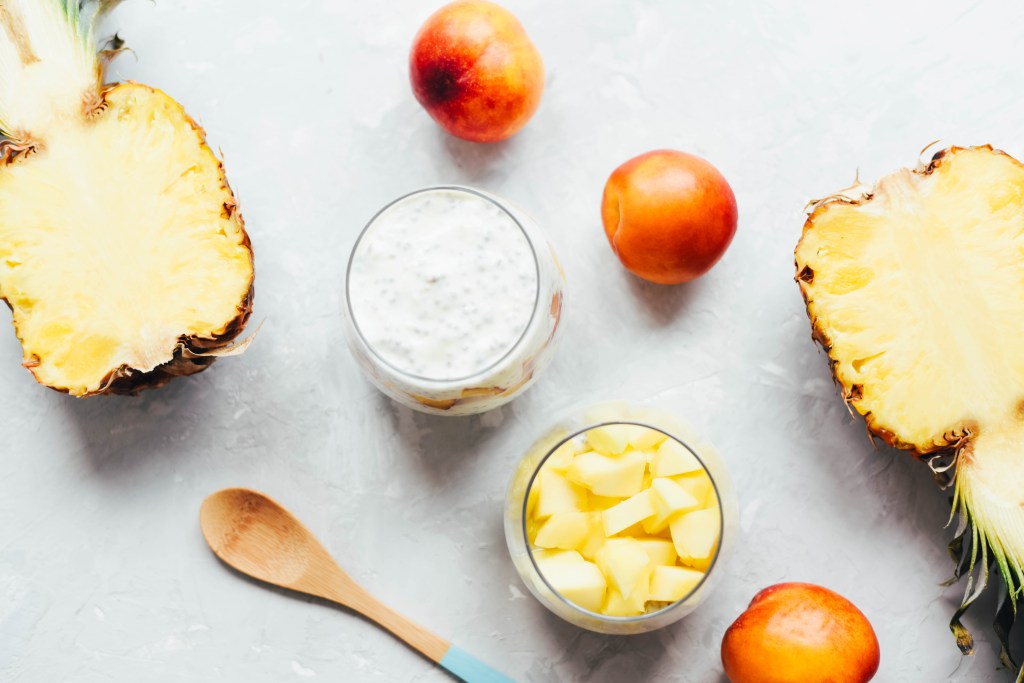 Receita: mousse de abacaxi fit