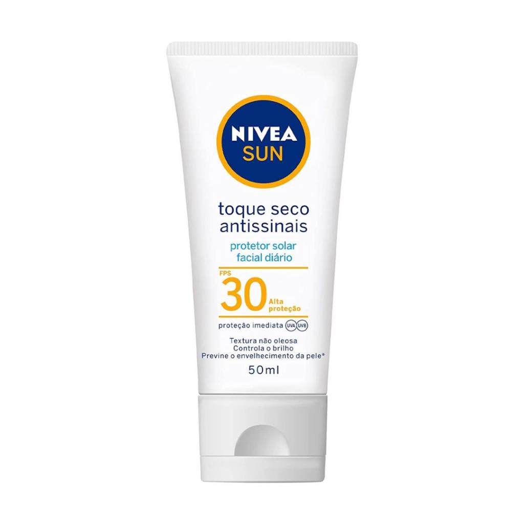 Protetor Solar Facial Toque Seco Antissinais FPS30 50ml NIVEA SUN