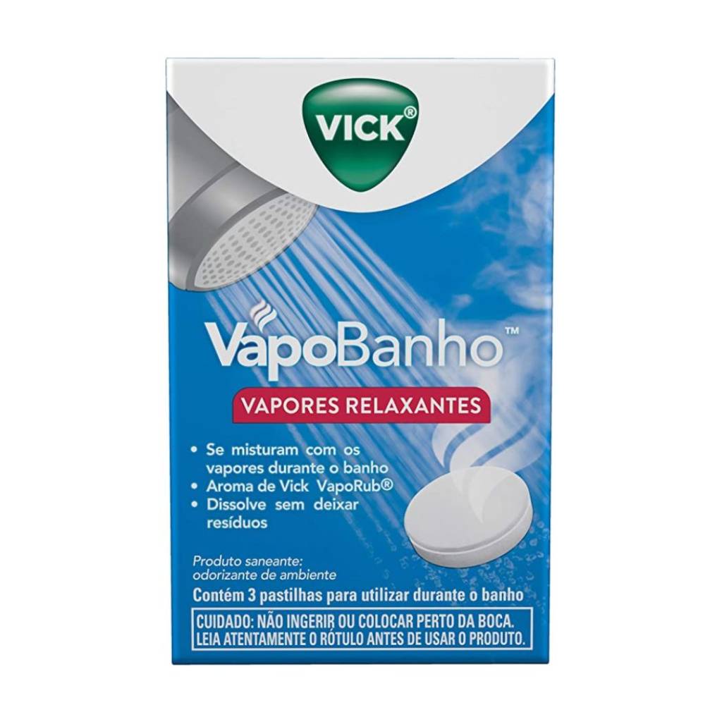 Vapores relaxantes para banho Vick