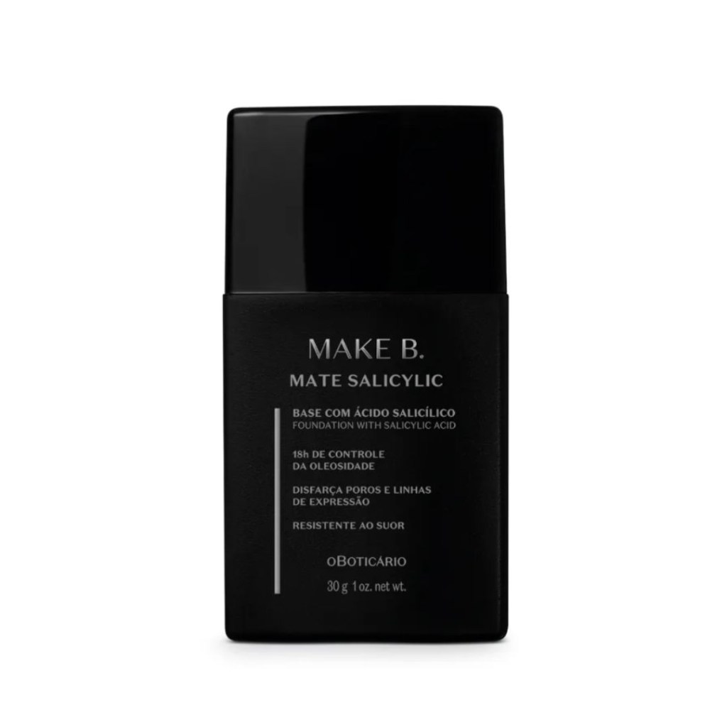 make b Base Líquida Make B. Mate Salicylic O Boticário