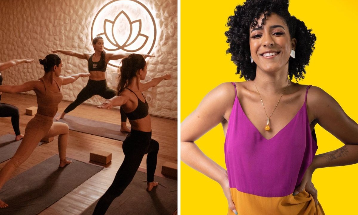 Aula de yoga e talk com Nath Finanças na Casa Clã