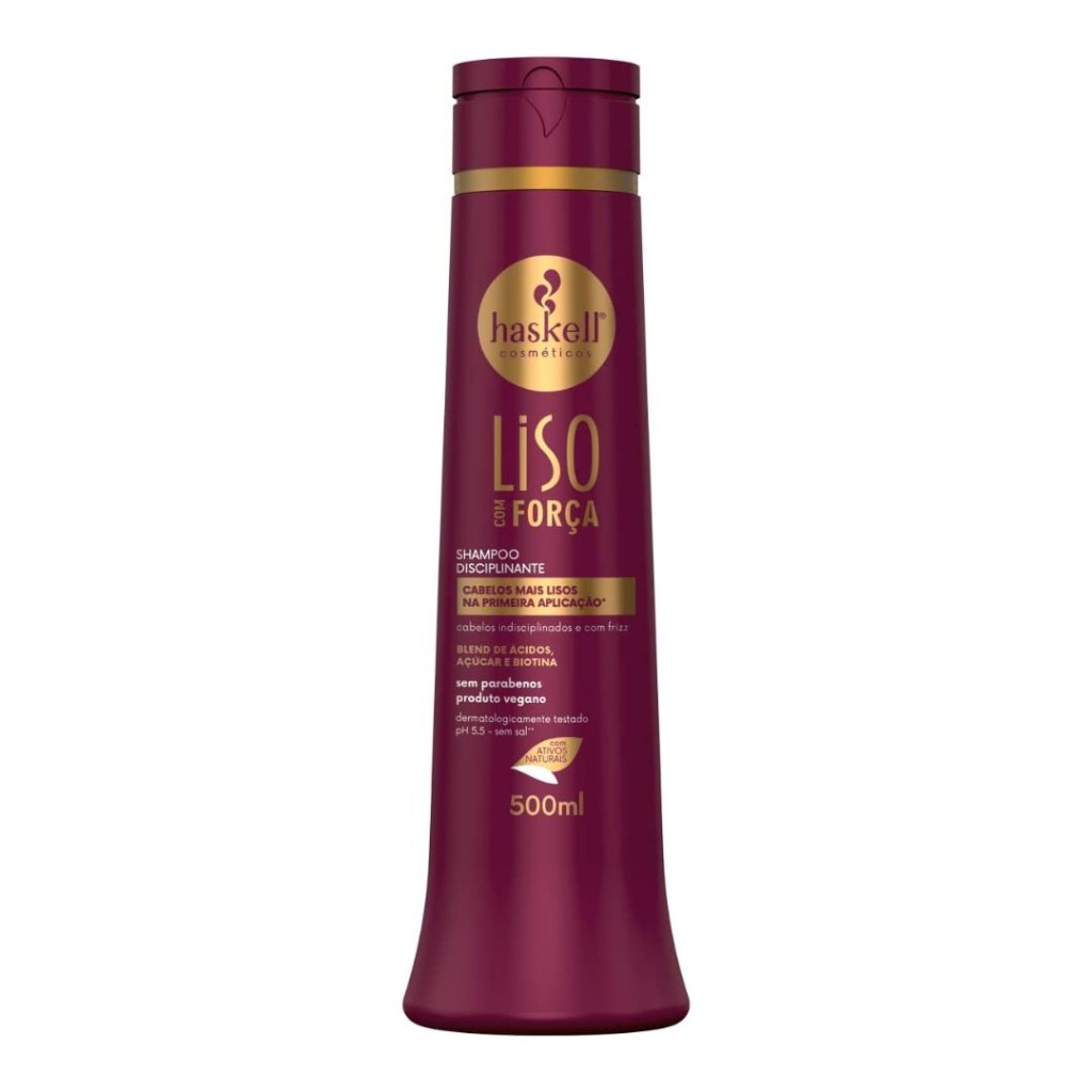 haskell liso Shampoo Liso Força Haskell