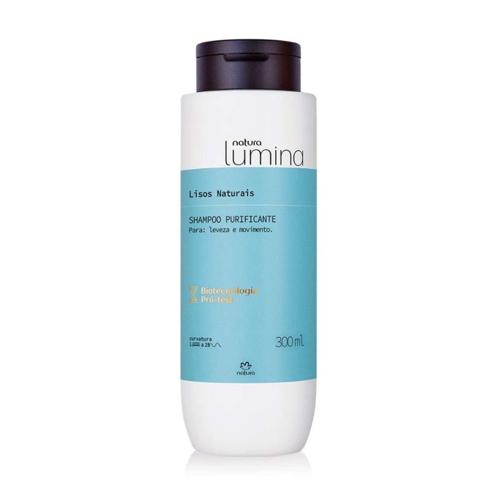 natura shampoo lisos naturais Shampoo Purificante para Cabelos Lisos Lumina