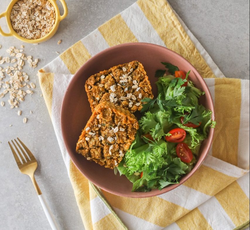 Quibe funcional de aveia, abóbora e cogumelos