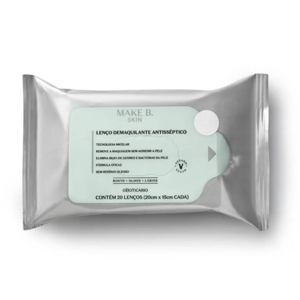 make b skin lenço demaquilante Lenço Demaquilante Antisséptico Make B. Skin