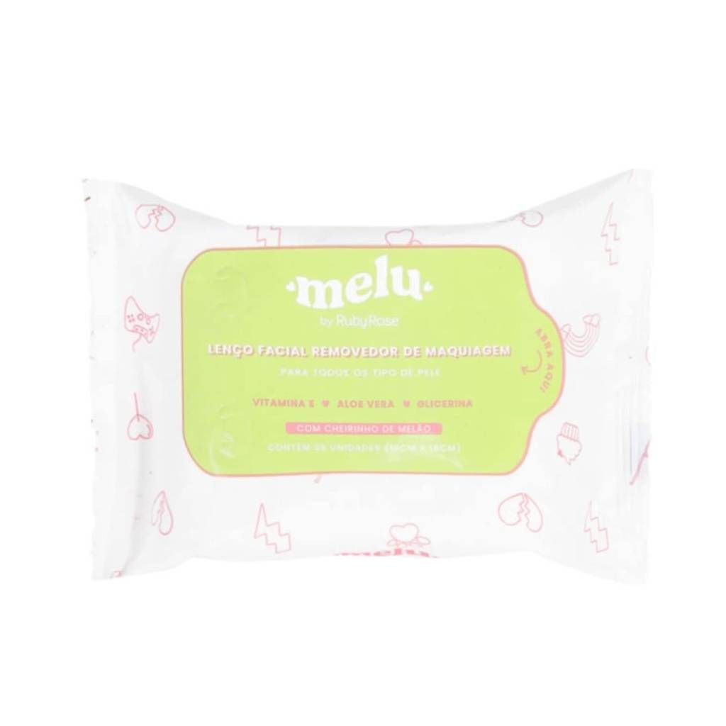 melu ruby rose lenço demaquilante Lenço Facial Removedor de Maquiagem Melu