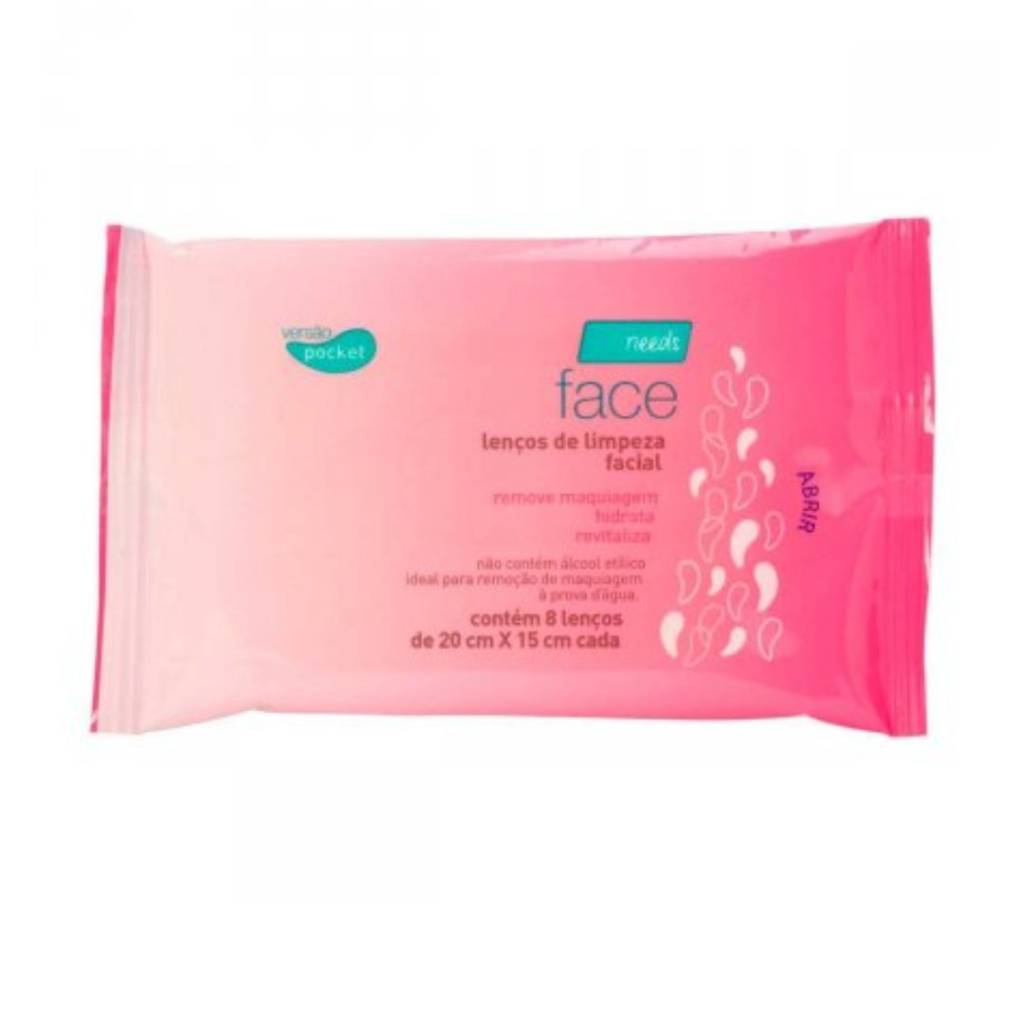needs face lenços de limpeza facial Lenço demaquilante para limpeza facial needs face