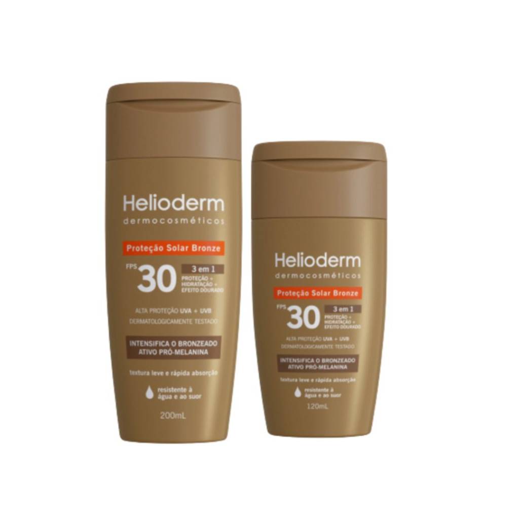 helioderm proteção solar bronze