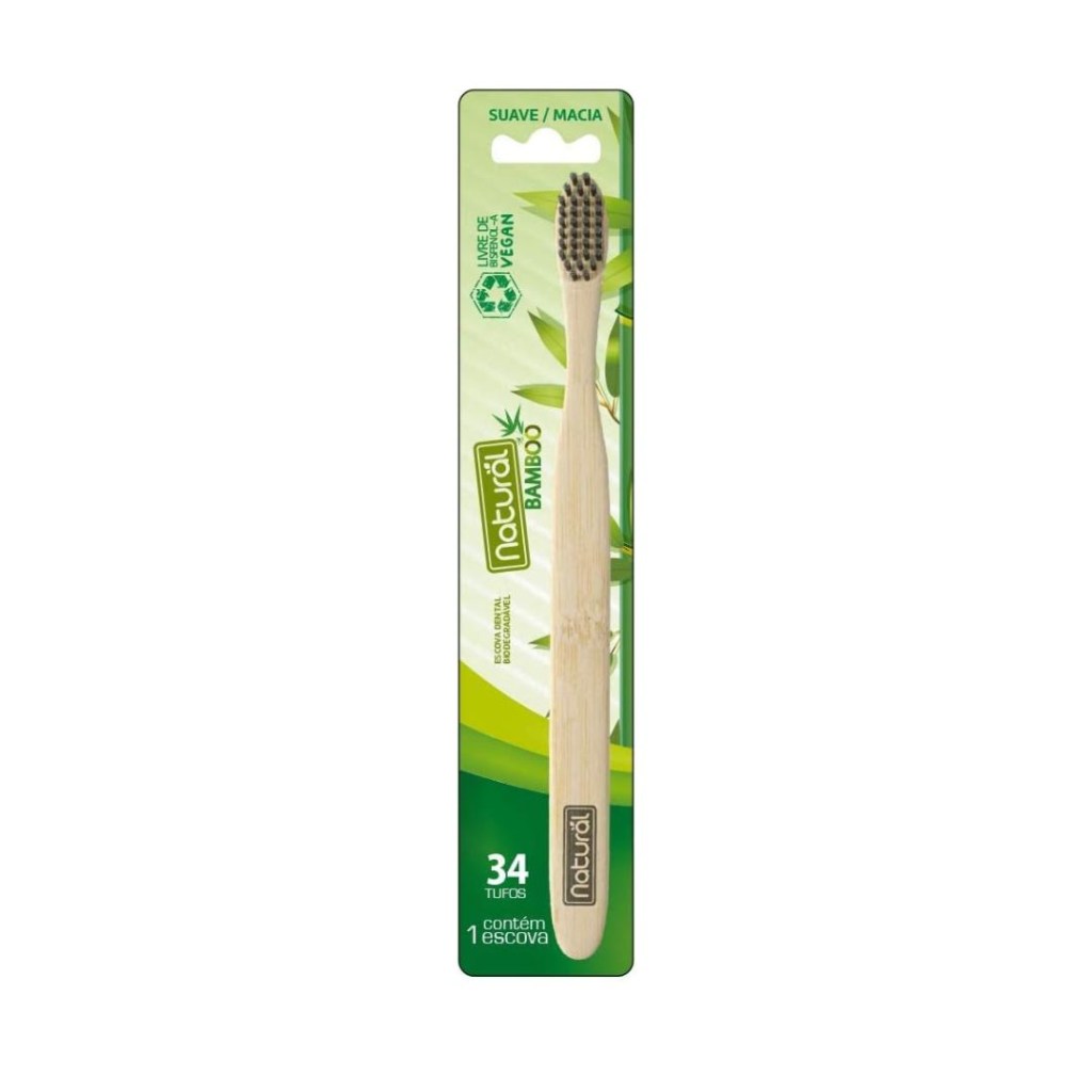 escova bambu Escova Natural Suavetex Bamboo