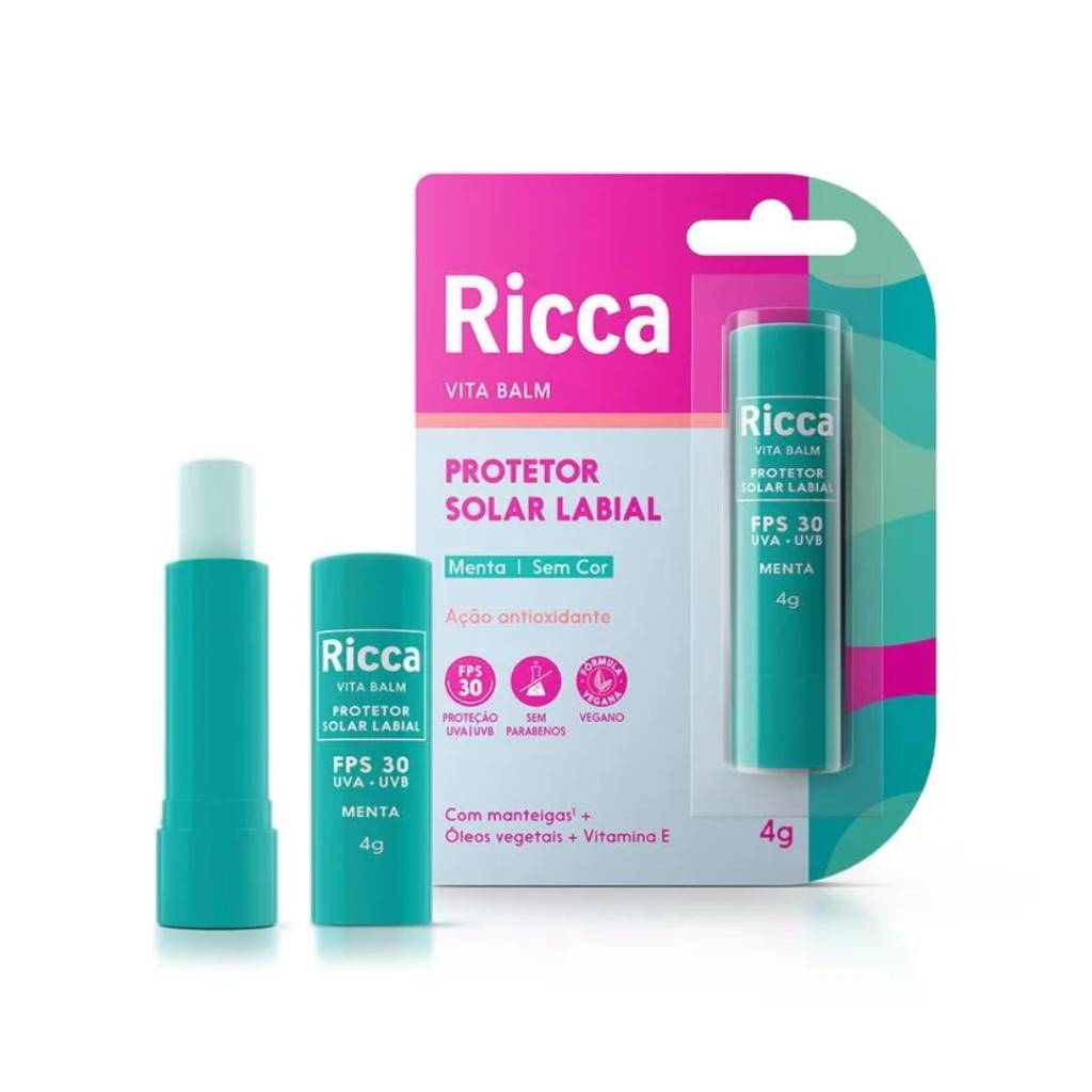 protetor solar labial vita balm ricca