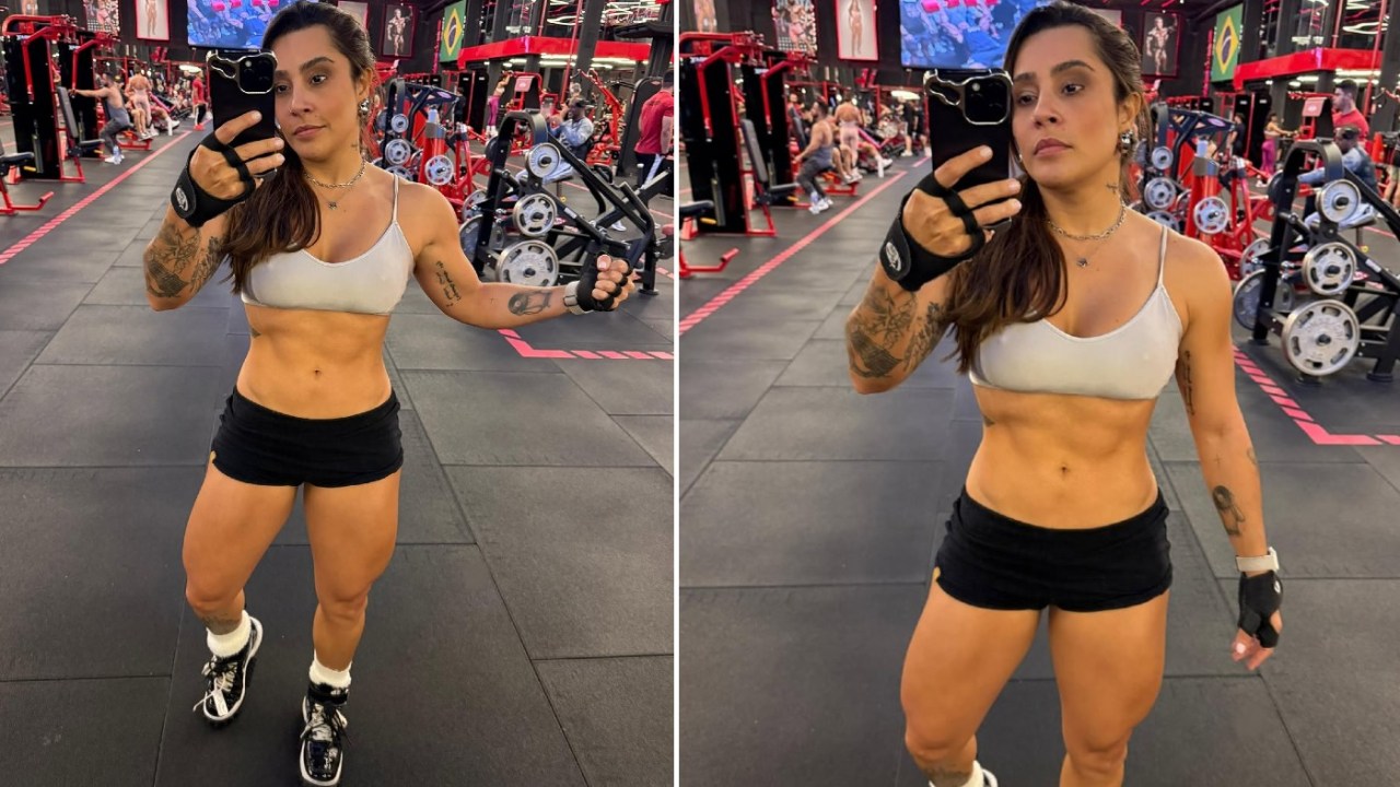 Confira alguns dos exercícios feitos por Lauana Prado no treino de pernas
