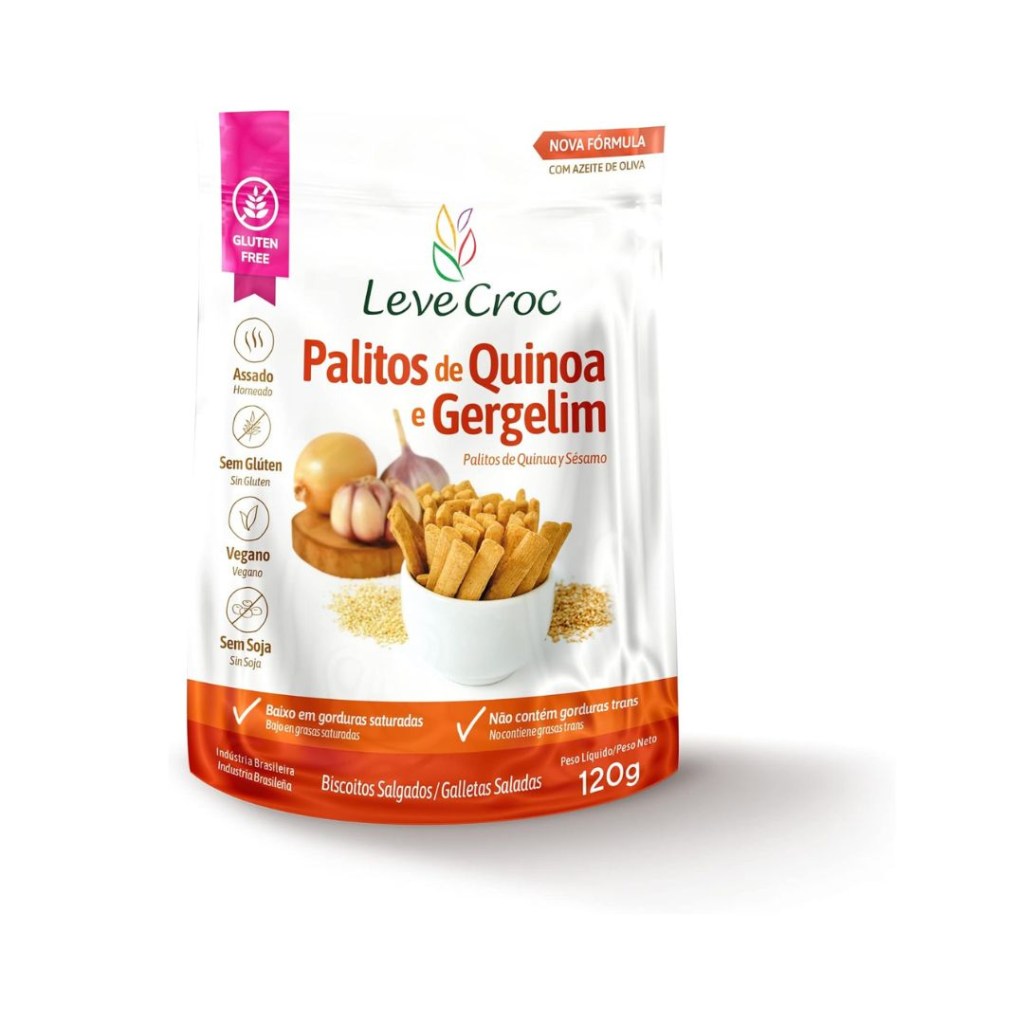 snacks sem glúten leve croc