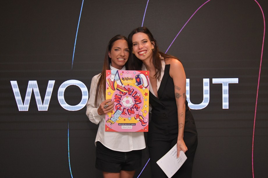 Cau Saad, personal trainer, e Larissa Serpa, editora-chefe de Boa Forma |