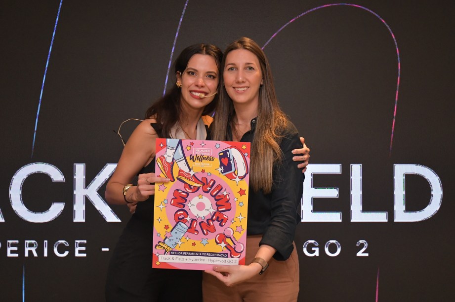 Larissa Serpa, editora-chefe de Boa Forma, e Thais Marques, Especialista em Marketing de Track & Field |