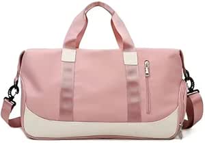 Bolsa Mala Feminina Academia Esportiva Viagem, Bolsa esportiva de viagem, ideal Para Suas Viagens, Banhos De Piscina, Praia, Academia (Rosa)